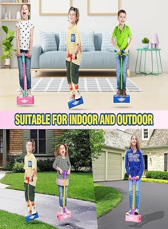BIRZAR Pogo Stick | High Elastic Rubber Kids Jumper Toys | Innovative Bouncing Toys for Kids Training | Improved Children's Balance | Bouncing Fun Multicolor (Pack of 1) - Image 5